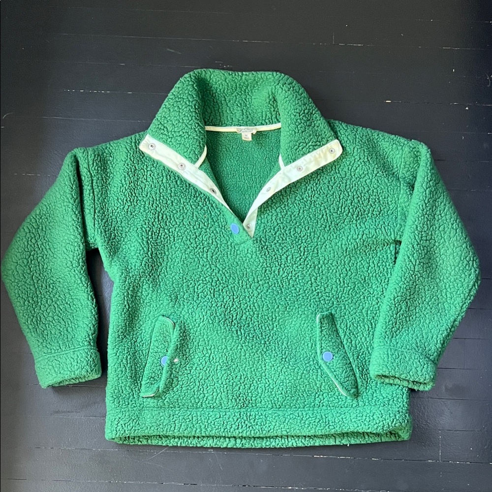 J. Crew Women’s Vintage Green Fleece Hoodie